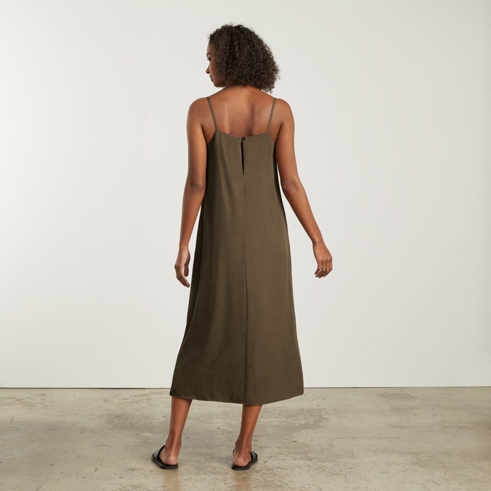 The Japanese GoWeave® Slip Dress in Beech — detail view