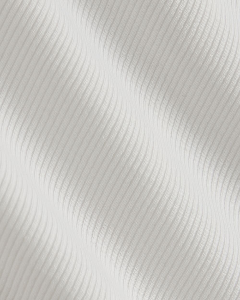 The Luxe Rib Square-Neck Tank in White — detail view