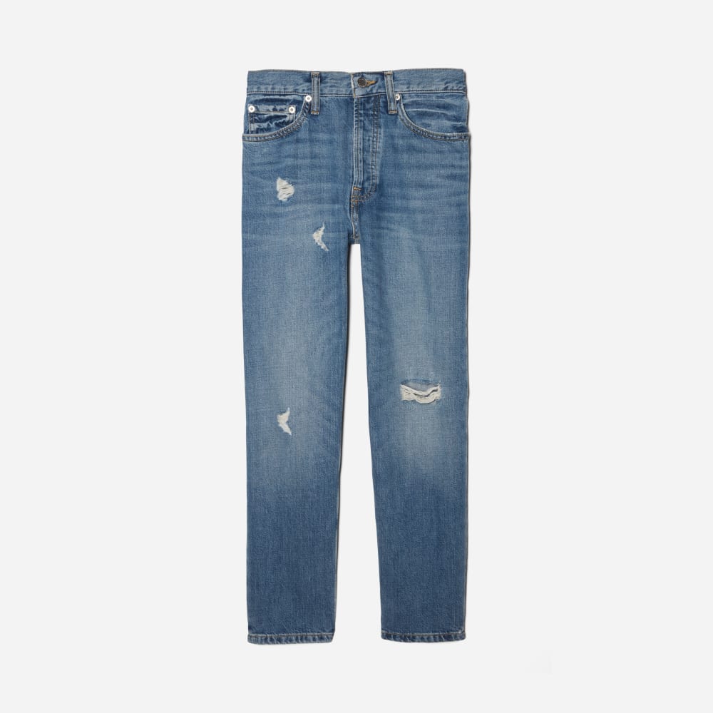 The Super-Soft Relaxed Jean in Mid Blue — alternate view