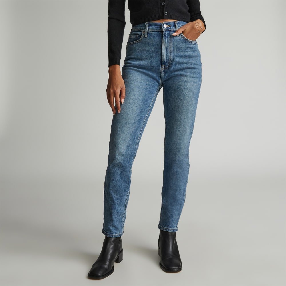 The Original Cheeky® Jean in Worn-In Mid Blue — front view