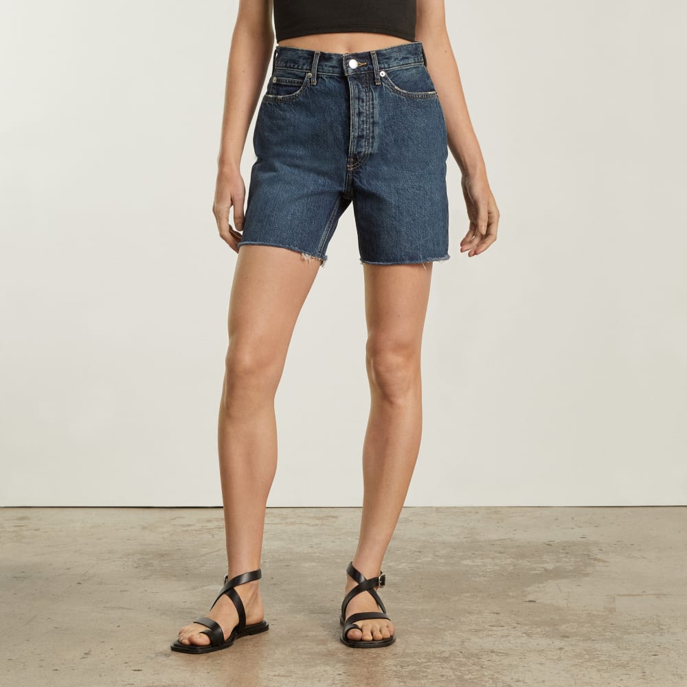 The Way-High® Jean Short in Waterfall — detail view