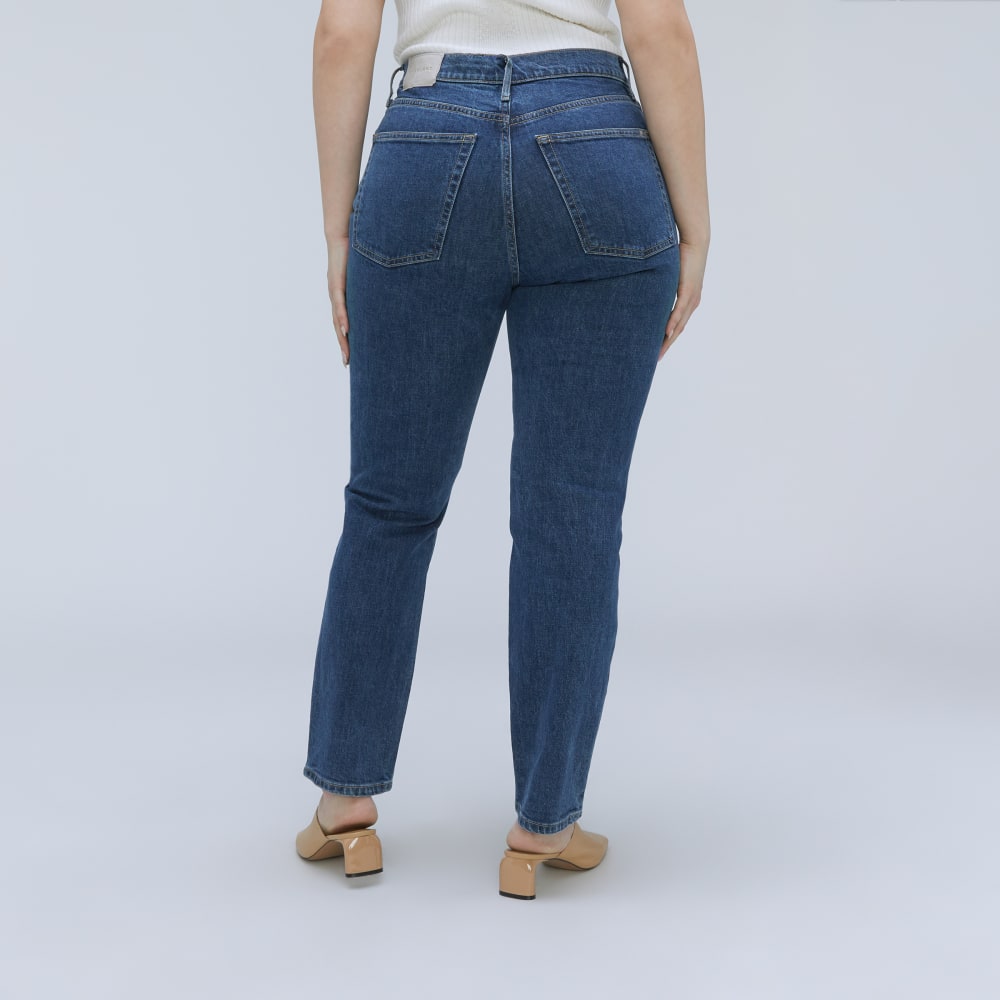 The Cheeky Hourglass Jean in Washed Midnight — detail view