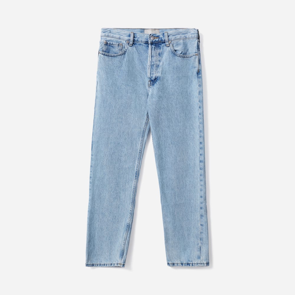The Rigid Slouch Jean in Vintage Sky Blue — detail view