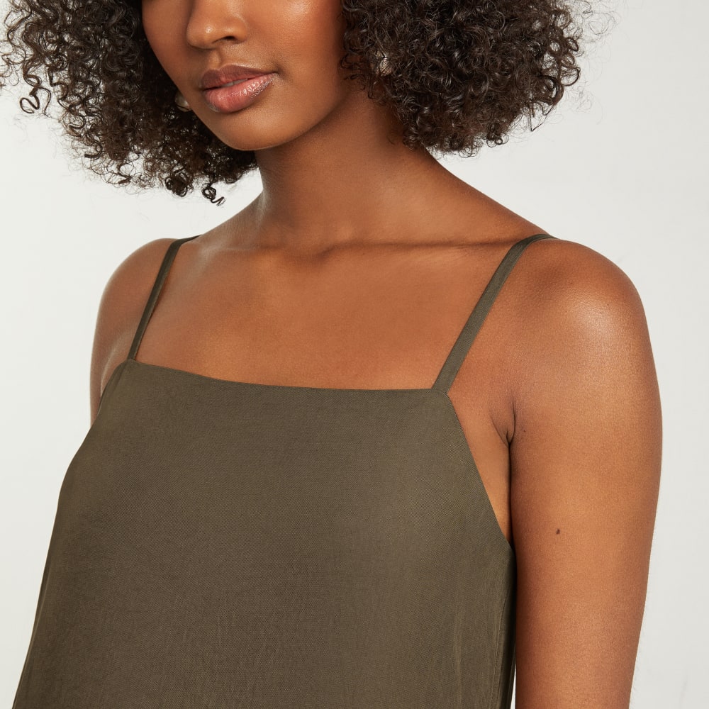 The Japanese GoWeave®  Slip Dress in Beech — detail view